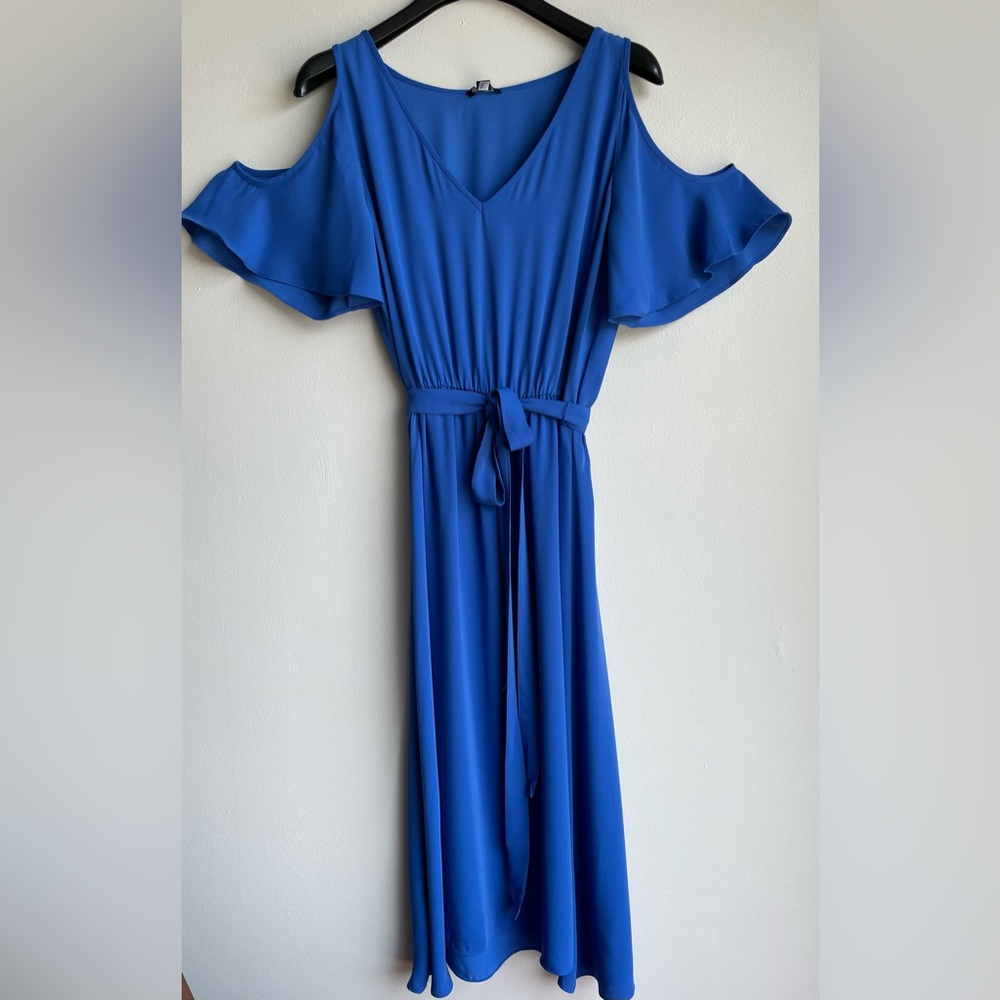 Woman’s Ann Taylor Cold Shoulder Dress- | Royal Blue | Size 10